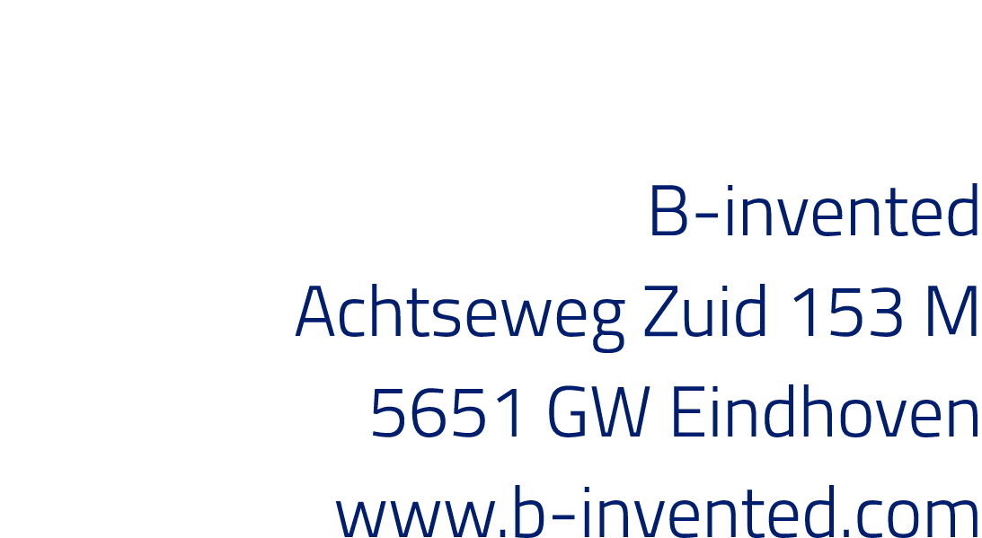 B-invented Achtseweg Zuid 153 M 5651 GW Eindhoven www b-invented com 