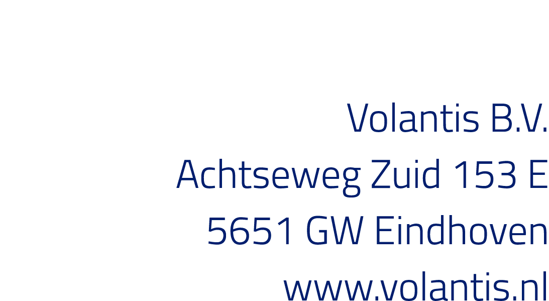 Volantis B V  Achtseweg Zuid 153 E 5651 GW Eindhoven www volantis nl