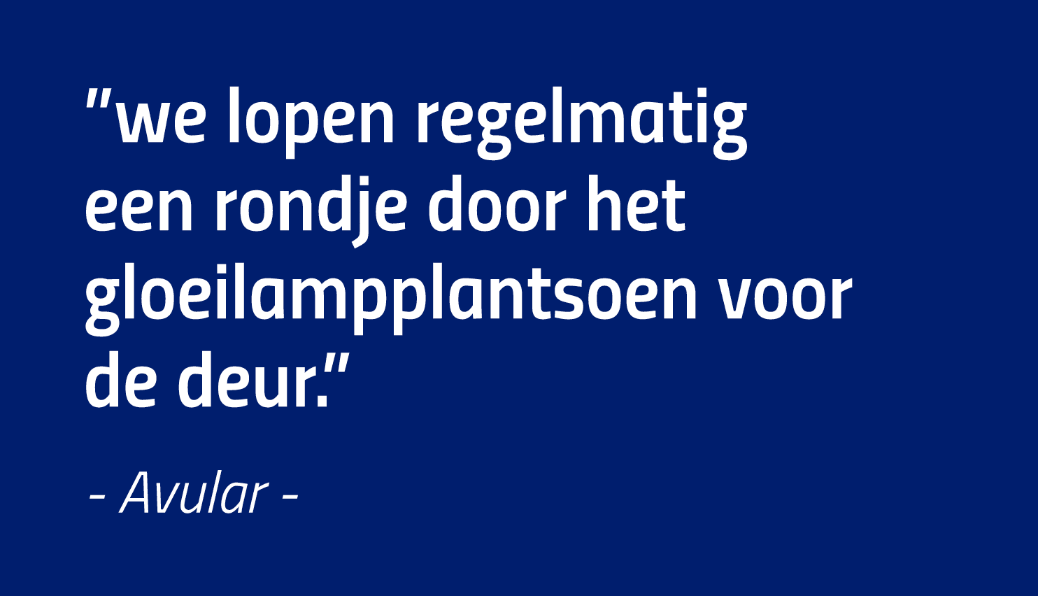  we lopen regelmatig een rondje door het gloeilampplantsoen voor de deur   - Avular - 