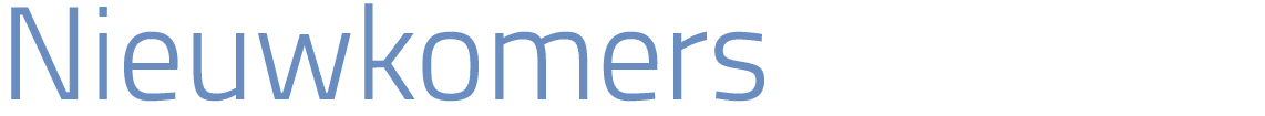 Nieuwkomers